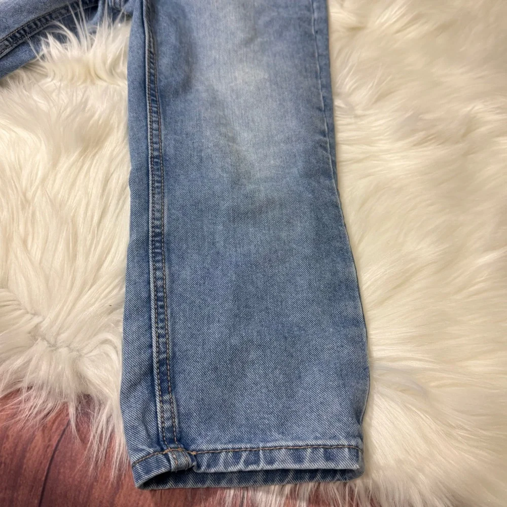 Old Navy High-Rise Slouchy Straight Light Wash Jeans - Girls Size 6